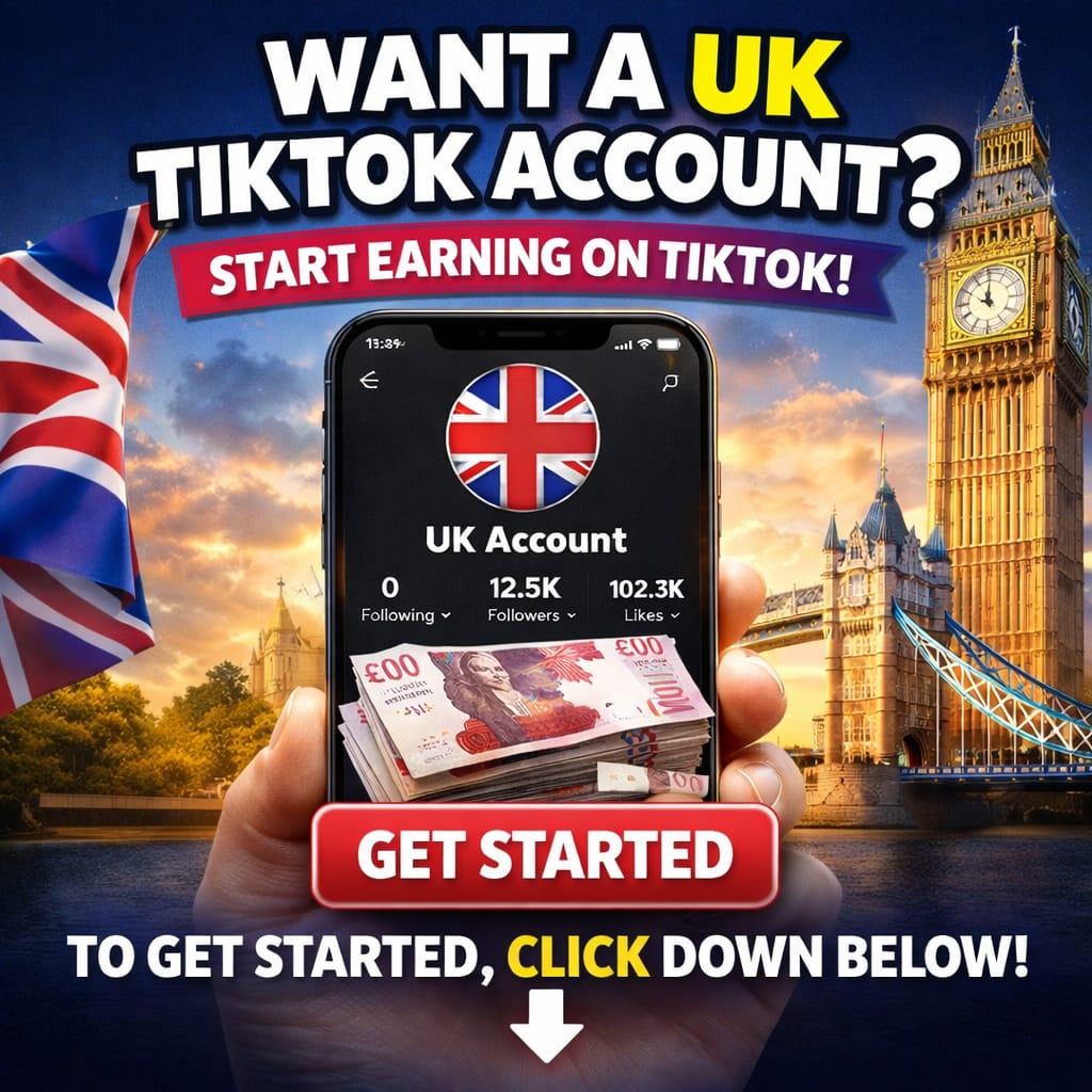 Verified UK TikTok Accounts – Earn in Pounds