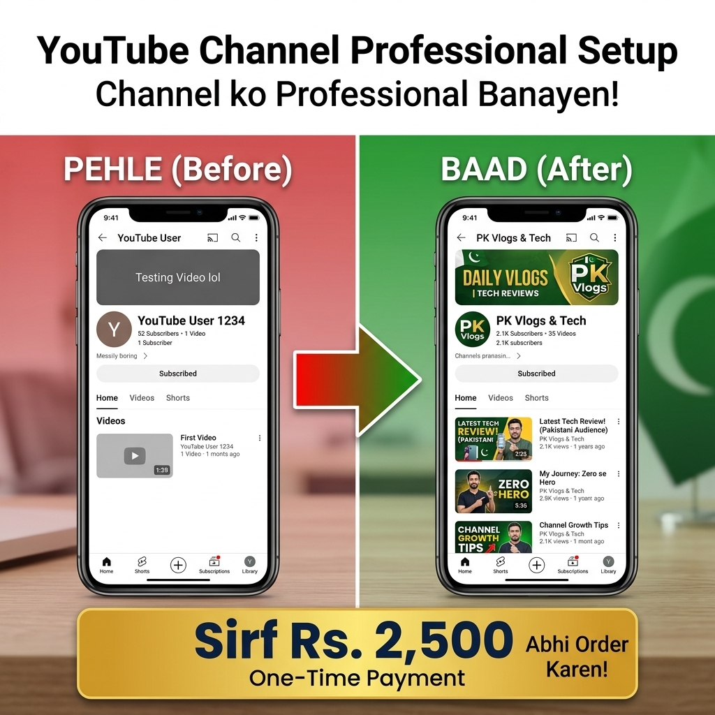 Complete YouTube Channel Branding Package