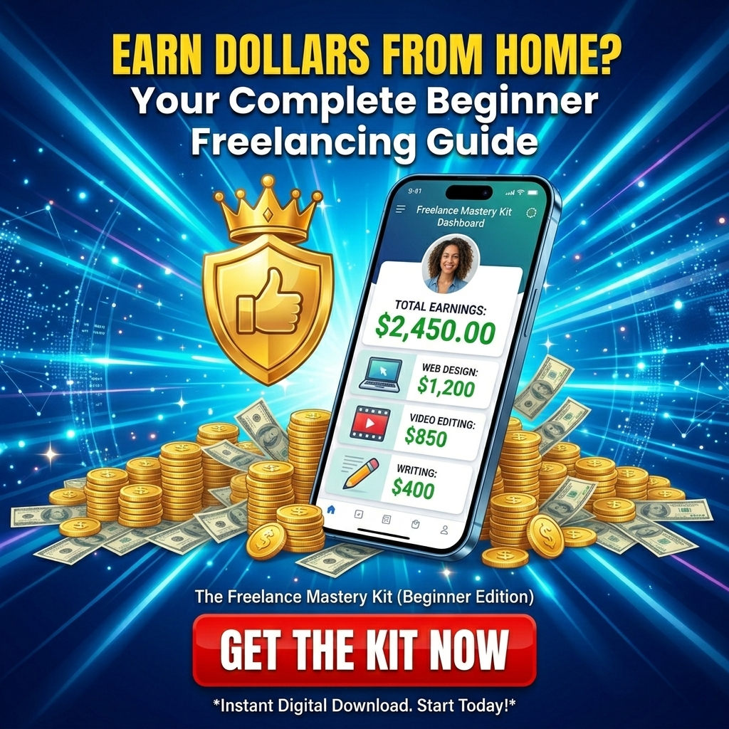 The Freelance Mastery Kit (Beginner Edition) – Earn in Dollars from Home